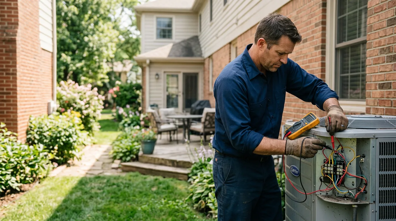 HVAC technician working near Ridgefield Park, NJ